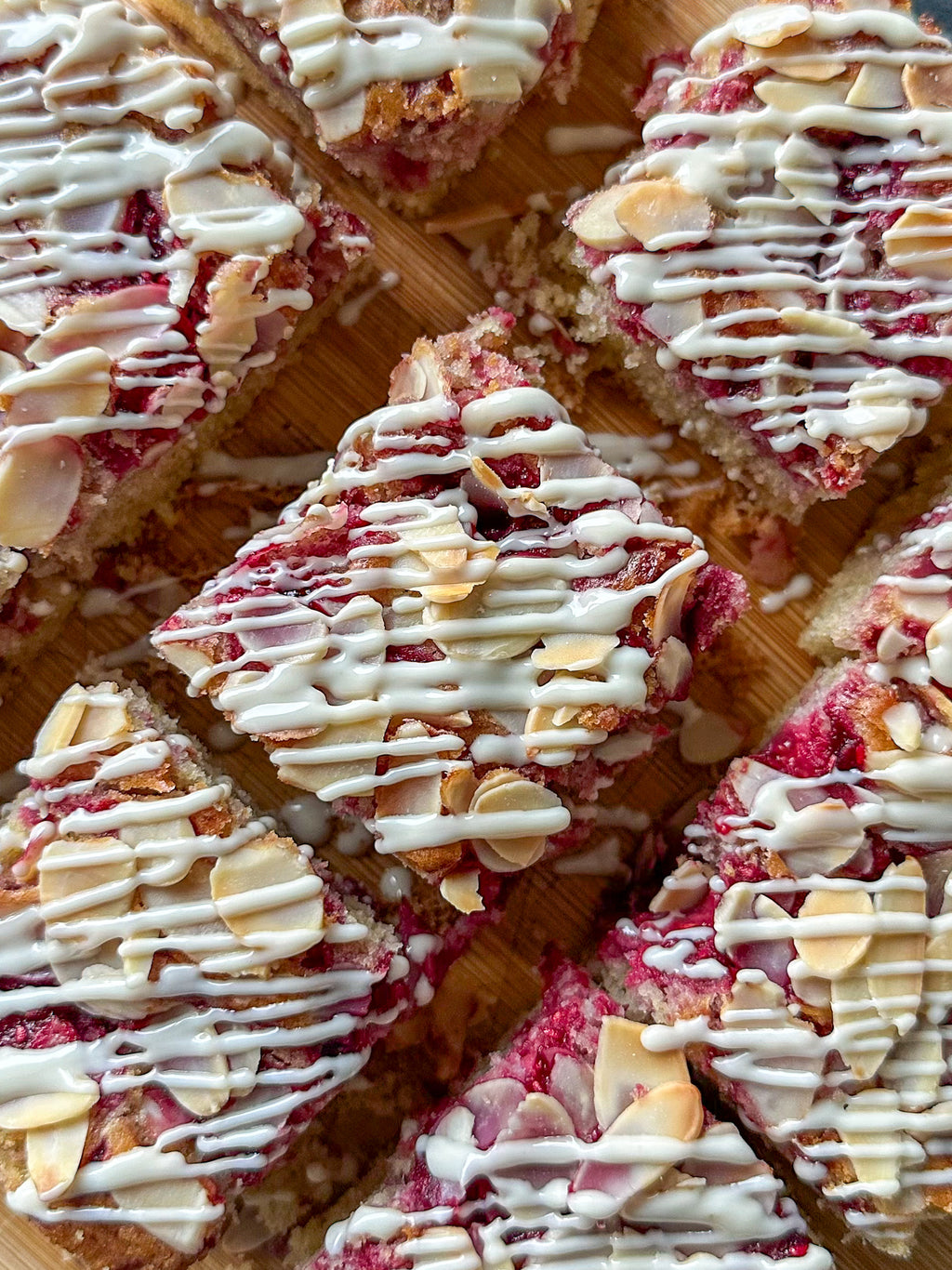 Gluten Free Raspberry Almond Cake Squares UK